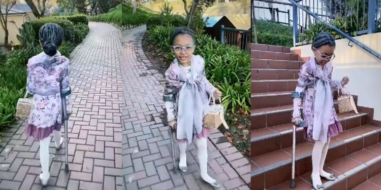 “I’m growing old” Watch as Kairo Forbes imitates a granny as she celebrates 7th birthday