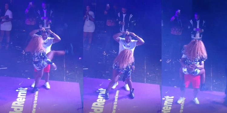Watch: Fans shocked by Makhadzi’s ‘immoral’ dances during UK show, question what her boyfriend Master KG thinks of it