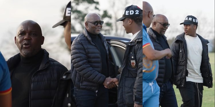 Pitso Mosimane at Royal AM Ranch