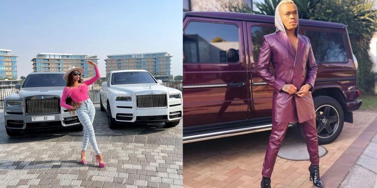 Somizi Mhlongo and Khanyi Mbau