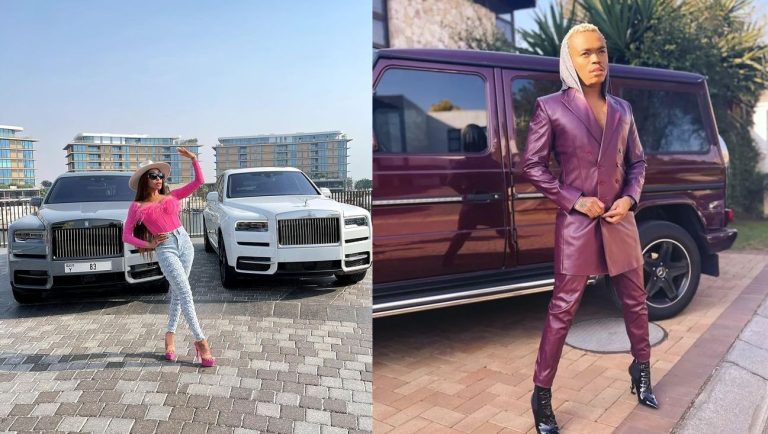 In pictures: Who has the best cars between Khanyi Mbau and Somizi Mhlongo?