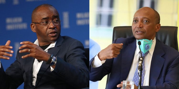 Strive Masiyiwa and Patrice Motsepe