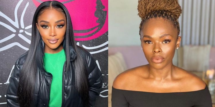 Unathi Nkayi and Thembi Seete