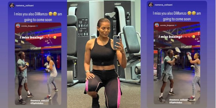 The Queen actress Connie Ferguson showcase her outstanding kickboxing skills against WBF World champion Xolisani Ndongeni.