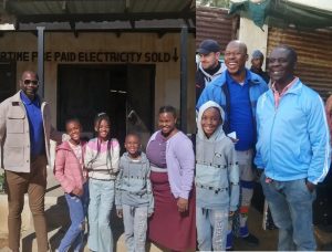 Family love in pictures: DiepCity actress Dawn Thandeka King's husband and children visit her on set to show their support.