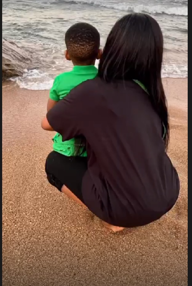 Mpho Wa Badimo's family vacation in Durban Ballito with bae Themba and son - Source: Instagram
