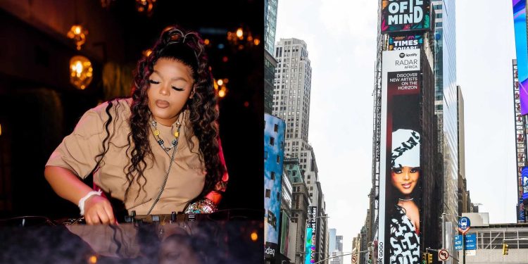 DBN Gogo takes over New York Times Square with Billboard debut