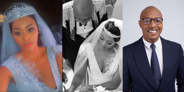 Watch: Muvhango actress Azwi Rambuda ‘Mpho’ gets married to her husband Lucky Litelu in an extravagant white wedding
