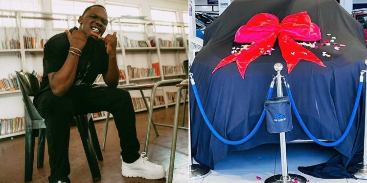 Blxckie buys new car