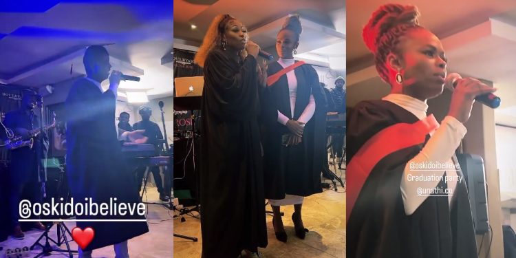 DJ Oskido's expensive graduation party with Unathi Nkayi and DJ Zinhle inspiring speeches.