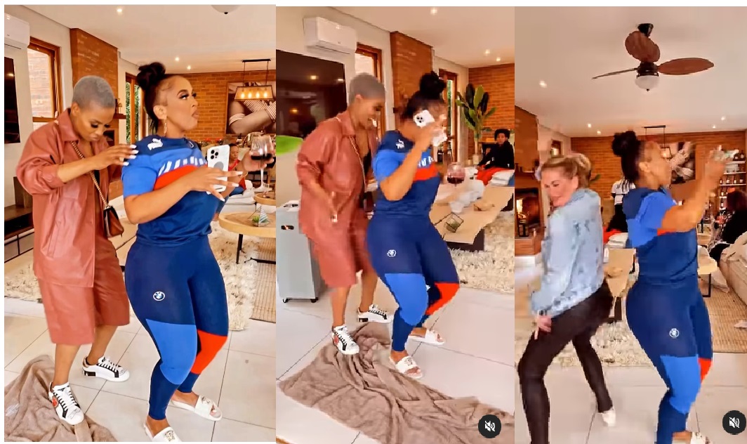 Real Housewives of Durban star Nonku Williams shows off smooth dance moves during her son's birthday party