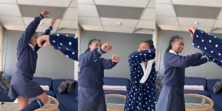 Tshiamo is shy: Watch as Gomora actress Lerato Mokoka finally agrees to dance alongside Gugu 'Velile Makhoba'.