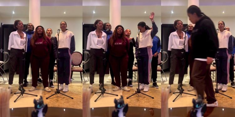 Angelic Voices: Watch as Connie Ferguson leads the Ferguson's live band