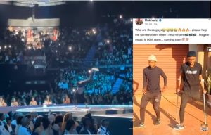 Watch as Makhadzi's one-legged dancer does the impossible on stage dancing to Magear, closes One Leg Challenge