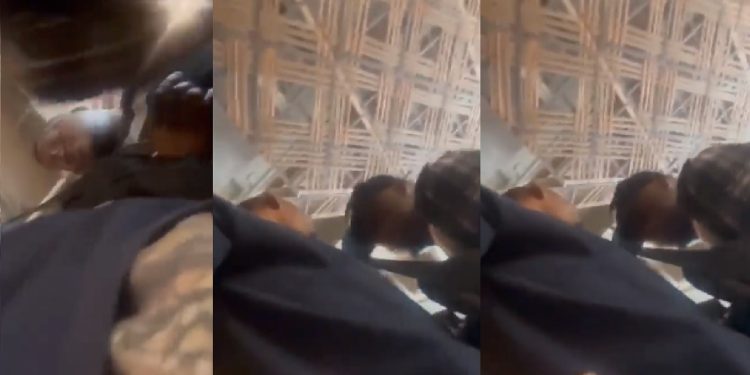 Nota Baloyi and Sol Phenduka fight in a coffee shop - Source: Twitter