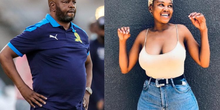 Sundowns coach Manqoba Mngqithi and her daughter Asavela - Source: Instagram