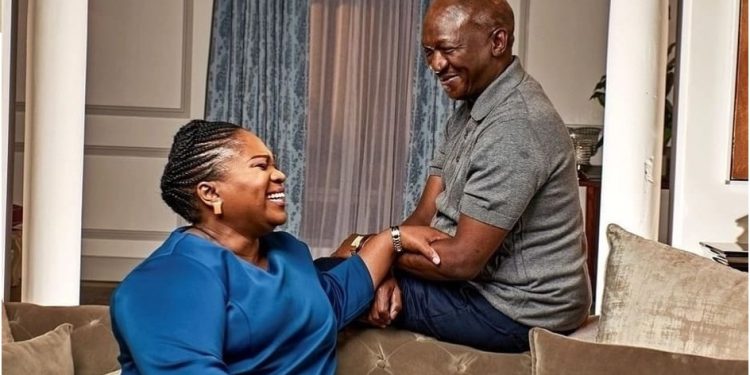 Mr Kubeka and his wife on Scandal. Image: Instagram