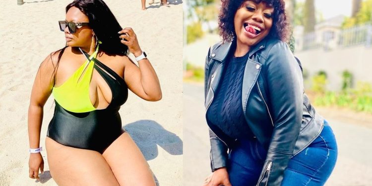 Gomora actress Miss Hlungwani 'Leera Mthethwa' shows off her body in a swimsuit