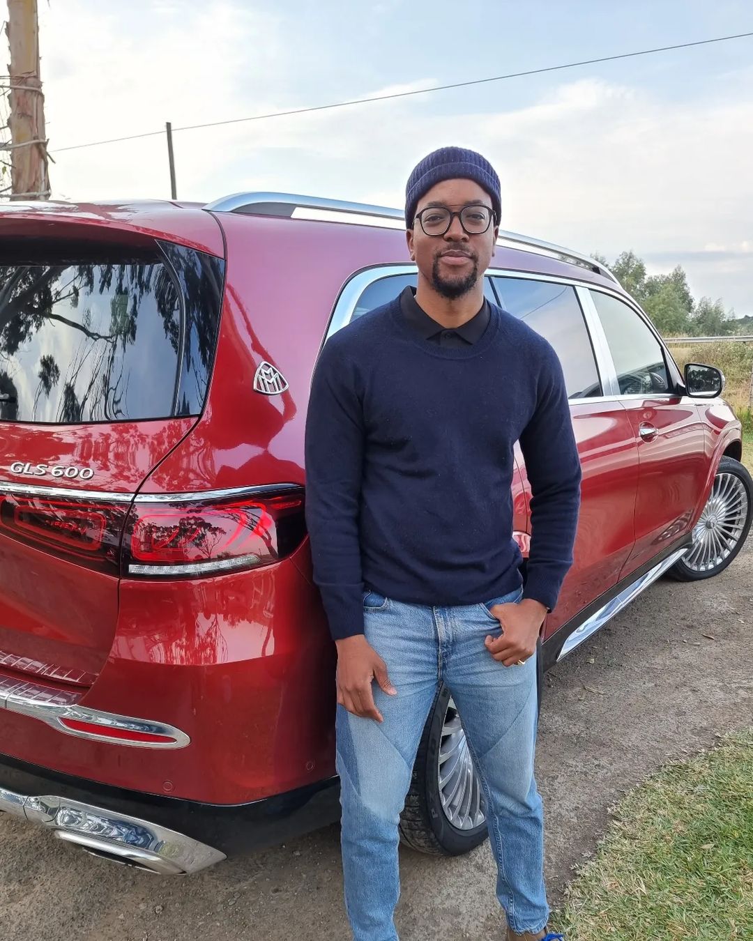 Maps Maponyane shows flaunts a Mercedes Benz worth R3m. Image: Instagram/Maps Maponyane