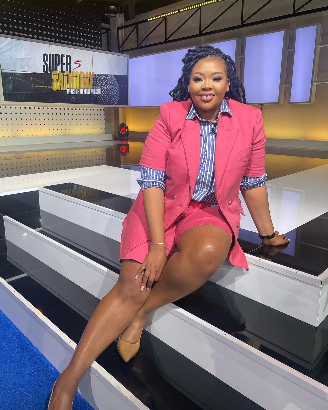 Anele Mdoda working at Supersport