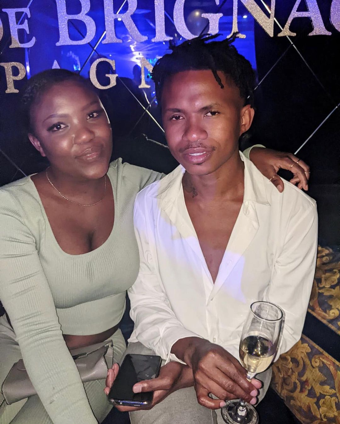 Musa Khawula with his friend