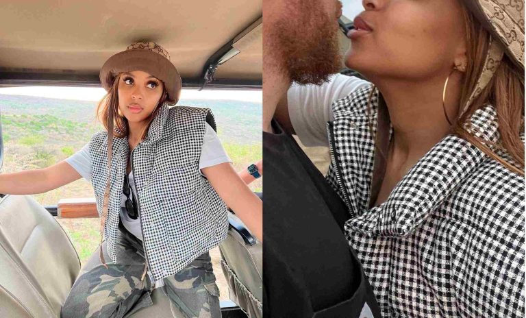 See Pictures: The River actress Linda Mtoba goes on a safari trip and shows a sneak peek of her unknown husband’s face