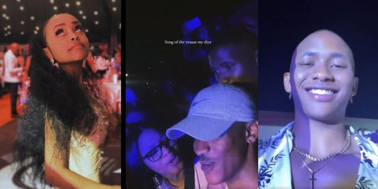 Gomora actors Ntokozo, Teddy and Sibongile did at Burna Boy's Midrand show