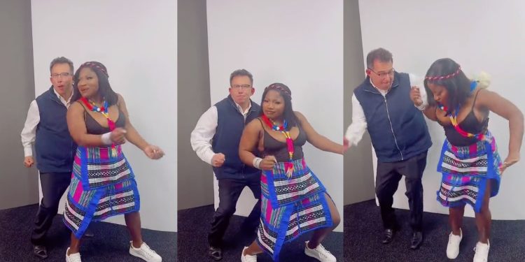 High energy Watch as an Australian old man gets down challenging Makhadzi to her MaGear dance challenge
