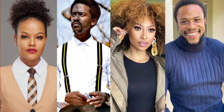 Petronella Tshuma,Thabo Malema,Enhle Mbali and Pallace Dladla