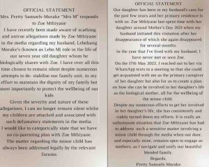 Pretty Samuels statement