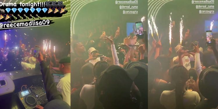 Reece Madlisa's electric and expensive lights out birthday party