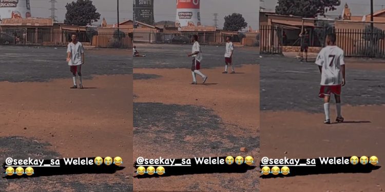 Teddy can't play soccer: Watch as teammates refuse to pass the ball to Gomora actor Sicelo Buthelezi after a horrific display