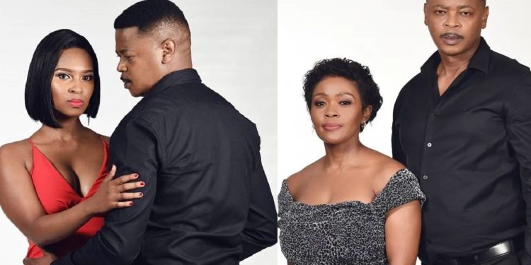 Gomora actor Zolisa Xaluva with Thembi Seete and Katlego Danke: Image source @Instagram