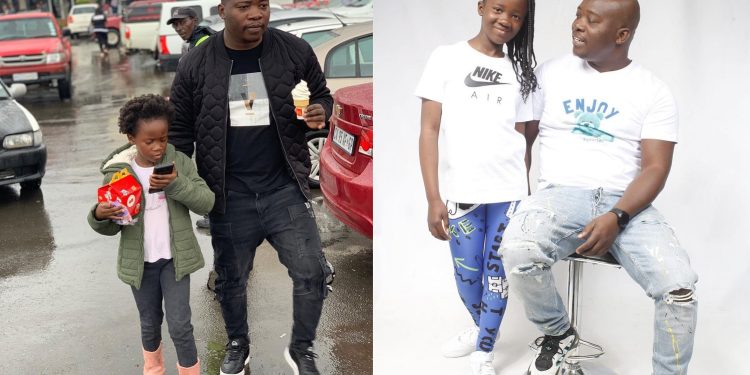 Actor Sydney Ramakuwela with his daughter - Source: Instagram