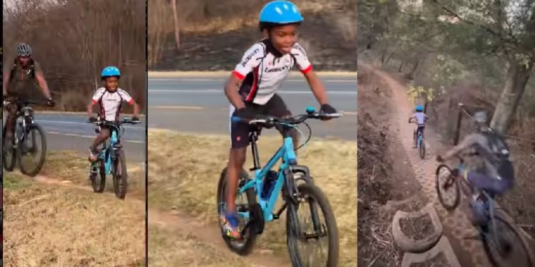 Gabriel Temudzani, Chief Azwindini on Muvhango with his son - Image Credit: Instagram