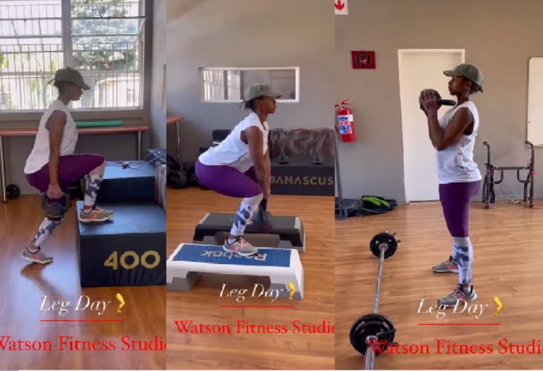 Watch: House of Zwide actress Nambitha show off her weight loss routine workouts 