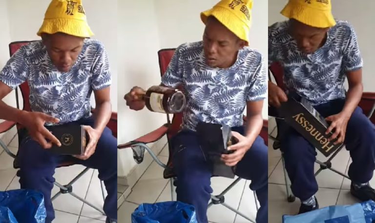 Watch: Kat “Patrick Seleka” from Skeem Saam proves to Mzansi he is a proud drunkard