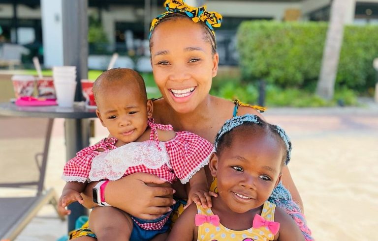 See Pictures: Sthoko “Inno Sadiki” from Skeem Saam takes her kids on a luxury holiday