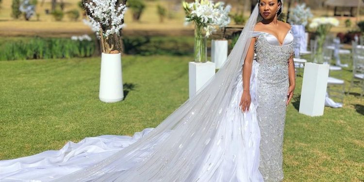 Fikile's wearing her show-stopping wedding gown on Generations. Image: Instagram