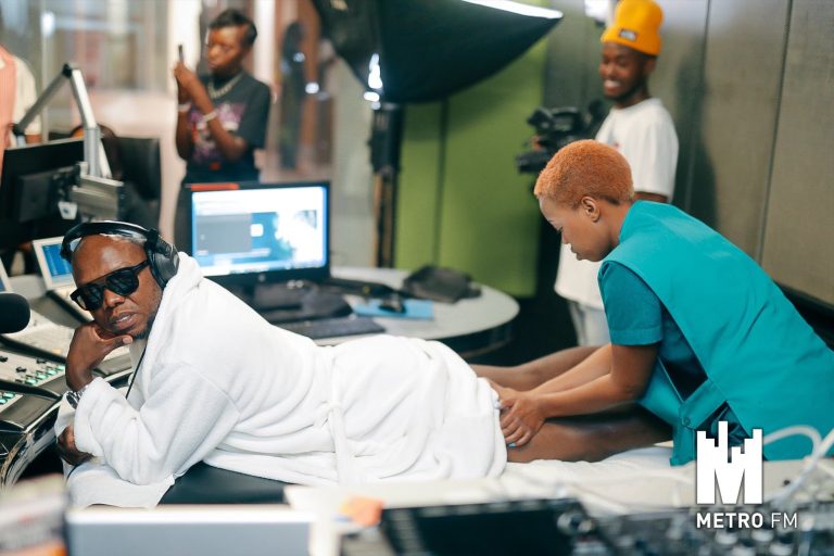 Watch as Tbo Touch interviews Zola 7 while receiving a full body massage live on air