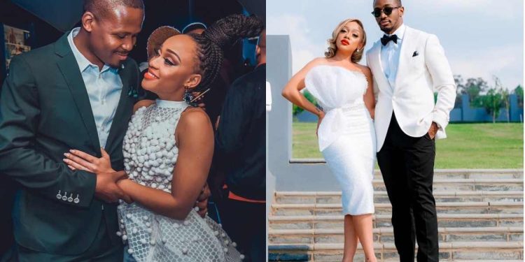 Thando Thabethe with Frans Mashao and Lunga Shabalala