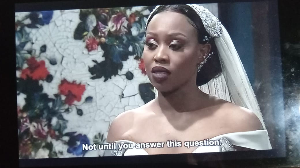 First look at Fikile's bridal gown for her Wedding to Mazwi Moroka tonight