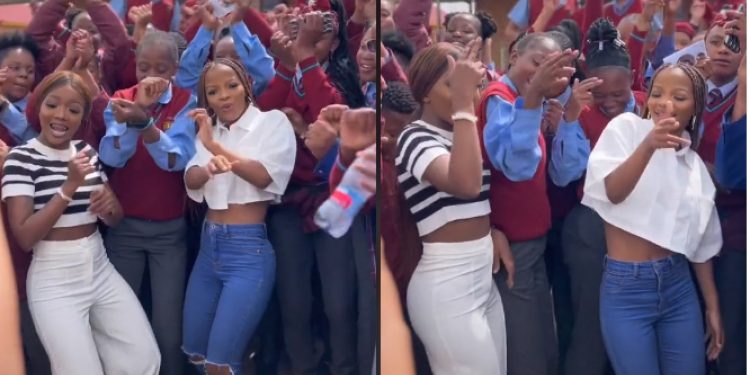 Scandal actresses Nomvelo Makhanya and Botlhale Boikanyo - Source: TikTok