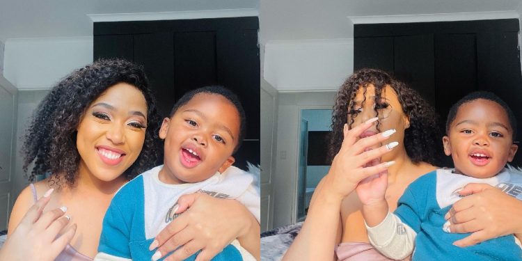 Simphiwe Ngema with her son-Image Credit: Instagram/Simphiwe Ngema