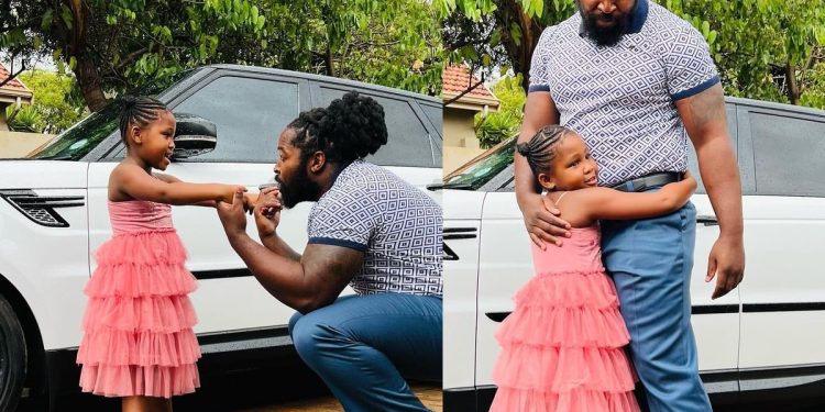 Bundle of Joy: Big Zulu's cute daughter refuses to let him go to Italy