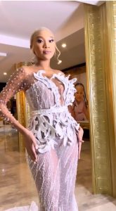 Tamia Mpisane at the DSTV Mzansi Viewers Choice Awards