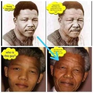 Gibson Makanda and Nelson Mandela in one picture