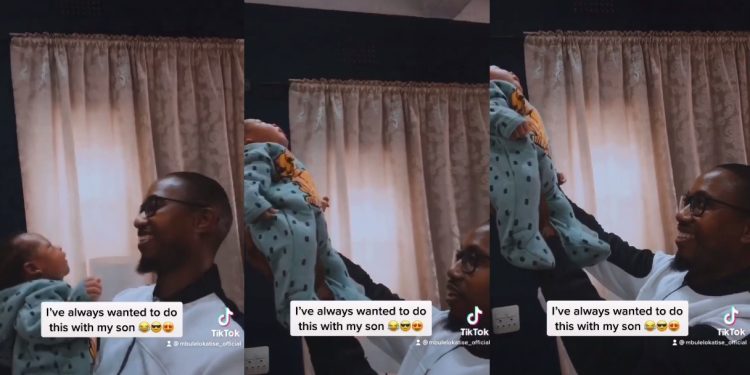 Watch: The Queen actor Duma 'Mbulelo Katise' blessed with a son, surrenders him to his ancestors like a Viking