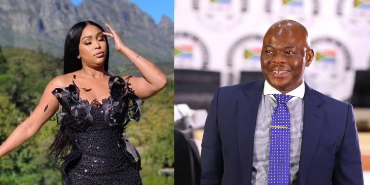 Edwin Sodi with Minnie Dlamini: Image source @Instagram