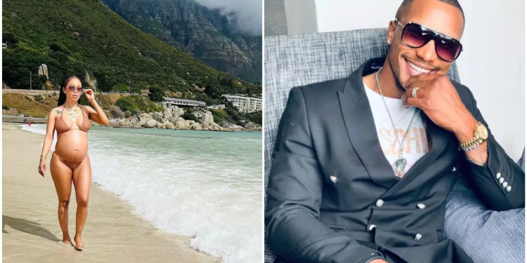 Kelly Khumalo and baby daddy Mthokozisi  Yende